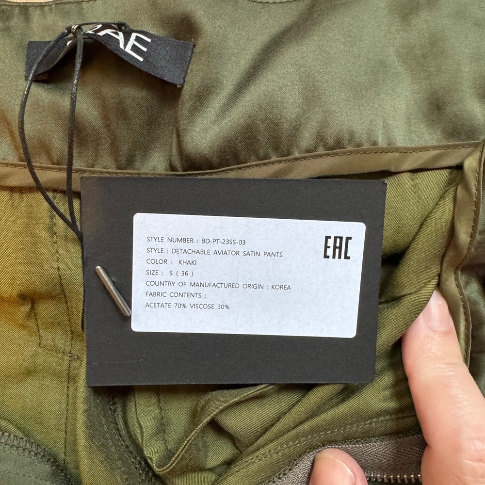NWT Drae Khaki Aviator Trousers - Picture 3 of 9